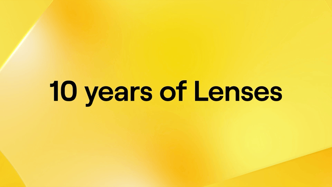 10 years of lenses